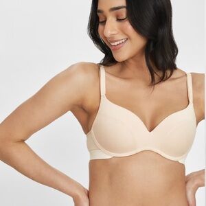 The All Day No Wire Push Up Bra in Toasted Almond